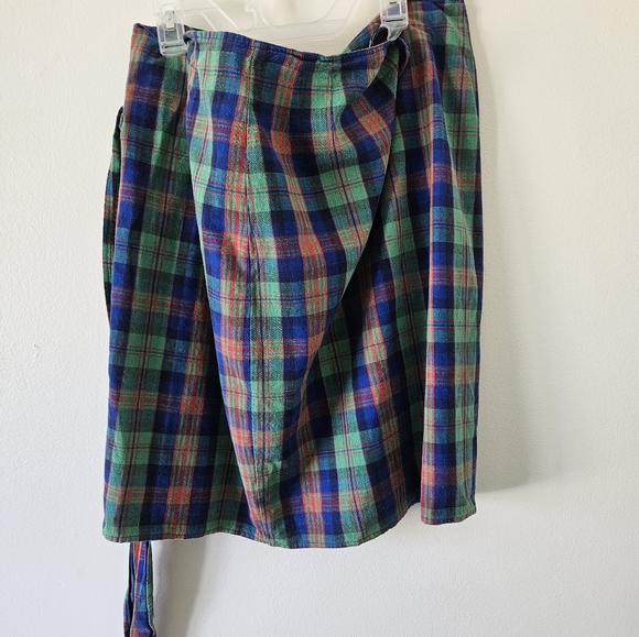 Vintage Cambridge dry goods plaid wrap skirt - Picture 5 of 8